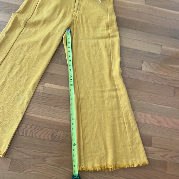 The Adi Mid-Rise Frayed Relaxed Flare Pants by Pilcro: Linen Edition - Picture 11 of 14